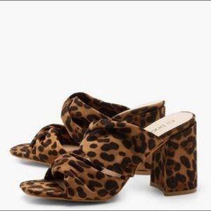 Boohoo Leopard Mules